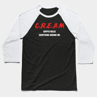 Crypto Cream Baseball T-Shirt